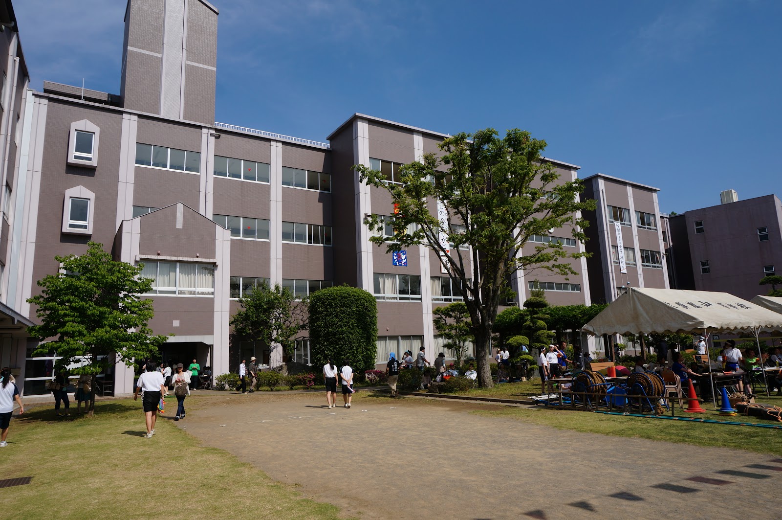 大妻嵐山中学校の学校生活・施設
