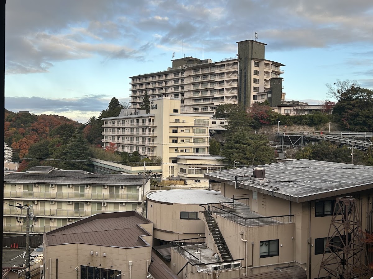 王位戦が おこなわれた 有馬温泉（ひょうごけん・こうべ市）