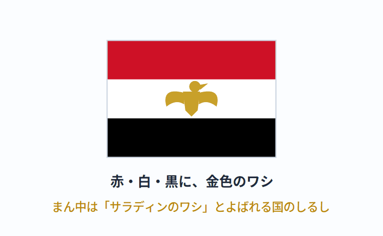 エジプトの国旗の意味